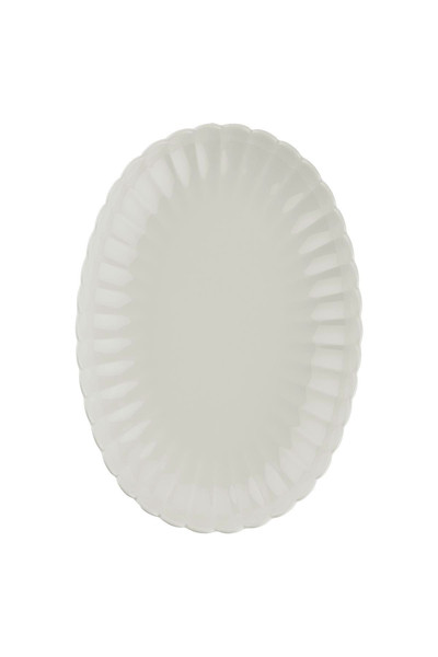 Kütahya Porselen Bone Luz Krem Kayık Tabak 24x17x3 CM 2'li BNLZF24KY00