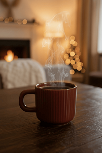 Mithra Life El Yapımı 260 ML Bordo Parlak Seramik Mug Çay Kahve Kupası MIT1303