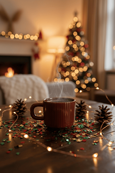 Mithra Life El Yapımı 260 ML Bordo Parlak Seramik Mug Çay Kahve Kupası MIT1303
