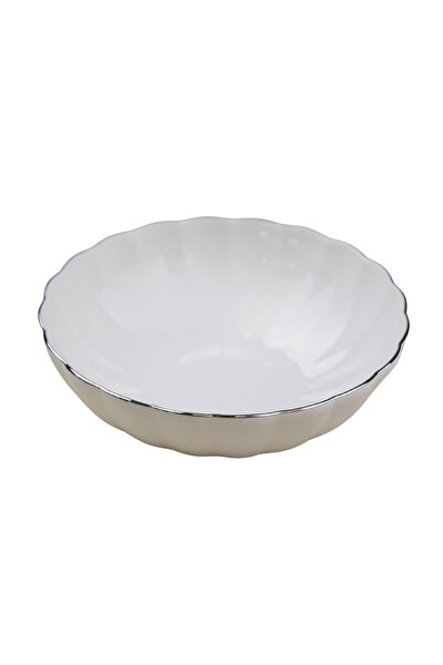 Kütahya Porselen Bone Luz Platin Fileli Çorba Kasesi 15 CM 2'li