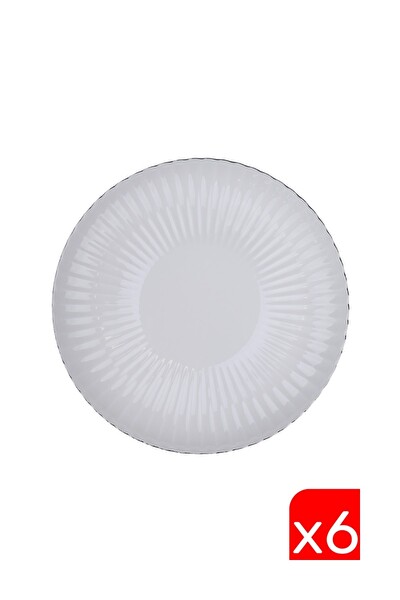 Kütahya Porselen Bone Luz Platin Fileli Servis Tabağı 27 CM 6'lı