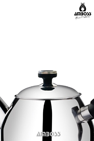 Amboss Teadora 4 Parça Paslanmaz Çelik Büyük Boy Çaydanlık