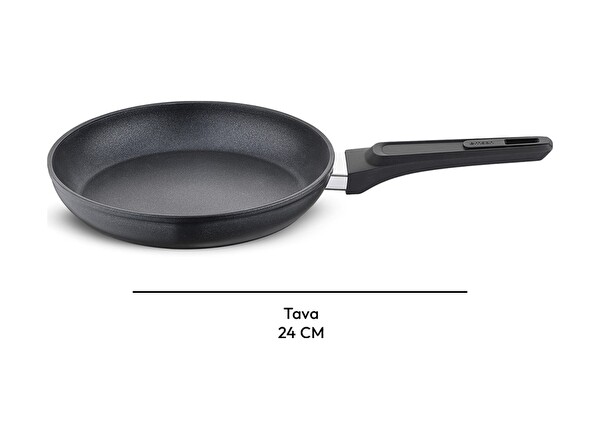 Emsan Diamente Tava 24 CM Siyah
