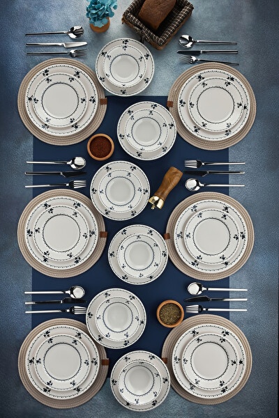 Cooker CKR4216 24 Parça 6 Kişilik Porselen Yemek Takımı