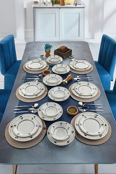 Cooker CKR4216 24 Parça 6 Kişilik Porselen Yemek Takımı