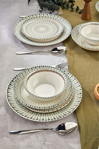 Cooker 24 Parça 6 Kişilik Porselen Yemek Takımı CKR4035