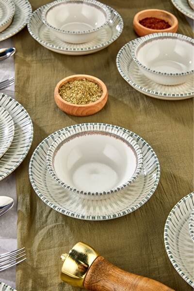 Cooker 24 Parça 6 Kişilik Porselen Yemek Takımı CKR4035