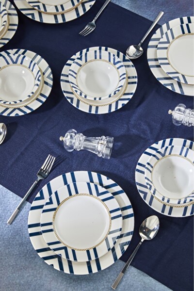 Cooker 24 Parça 6 Kişilik Porselen Yemek Takımı CKR4163