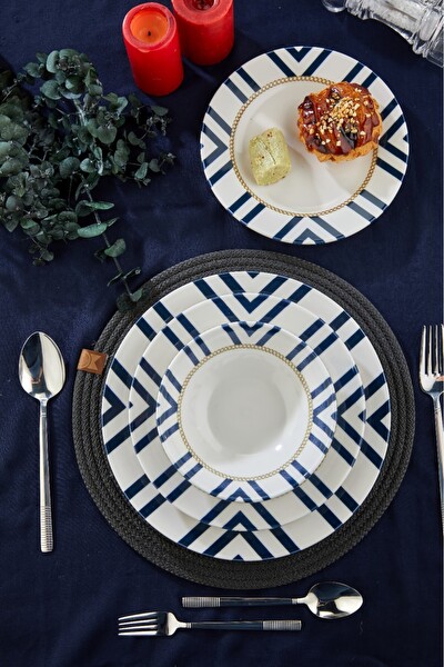 Cooker 24 Parça 6 Kişilik Porselen Yemek Takımı CKR4163