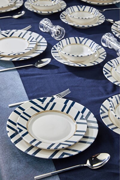 Cooker 24 Parça 6 Kişilik Porselen Yemek Takımı CKR4163