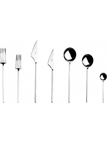 Jumbo 9100 84 Parça 12 Kisilik Çatal, Kaşık & Bıçak Takımı