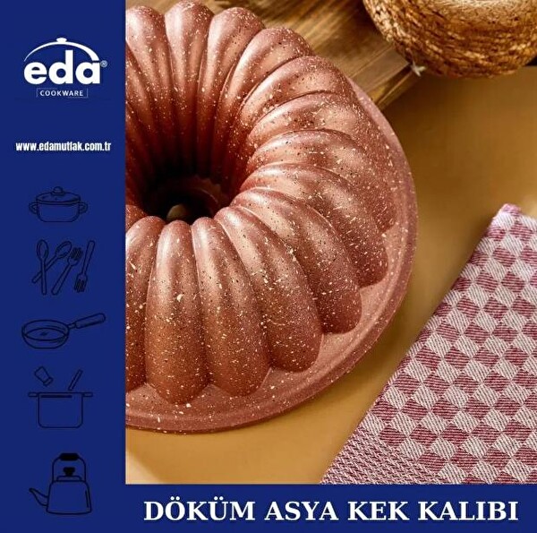 Eda Asya Rose Granit Döküm Kek Kalıbı ZK-934