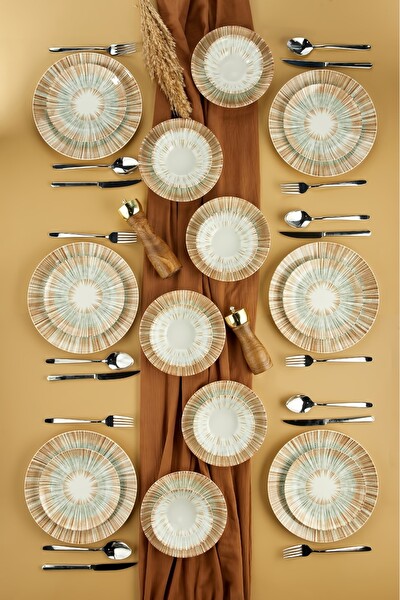 Cooker 24 Parça Porselen Yemek Takımı CKR4073