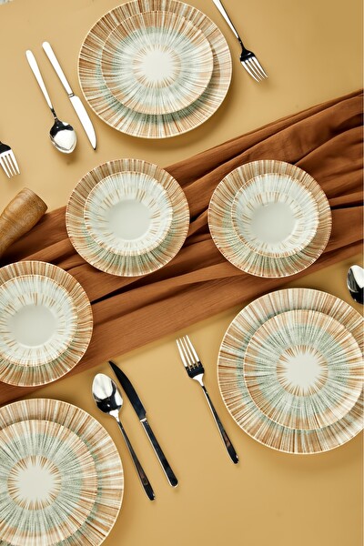 Cooker 24 Parça Porselen Yemek Takımı CKR4073