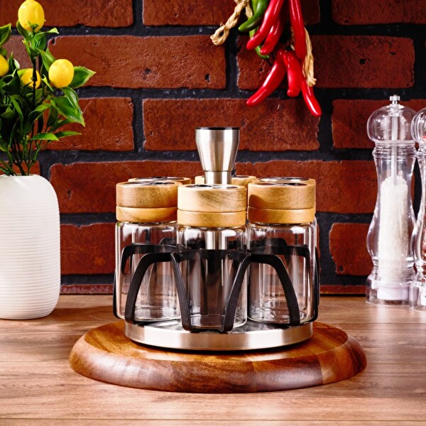 Arow Ellery Akasya Serisi TR-6549 7li Baharat Seti 130 ML