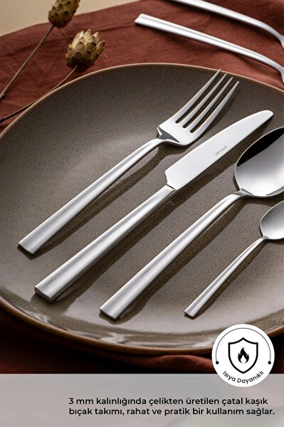 Emsan Çınar 72 Parça 12 Kişilik Kutulu Çatal Kaşık Bıçak Takımı