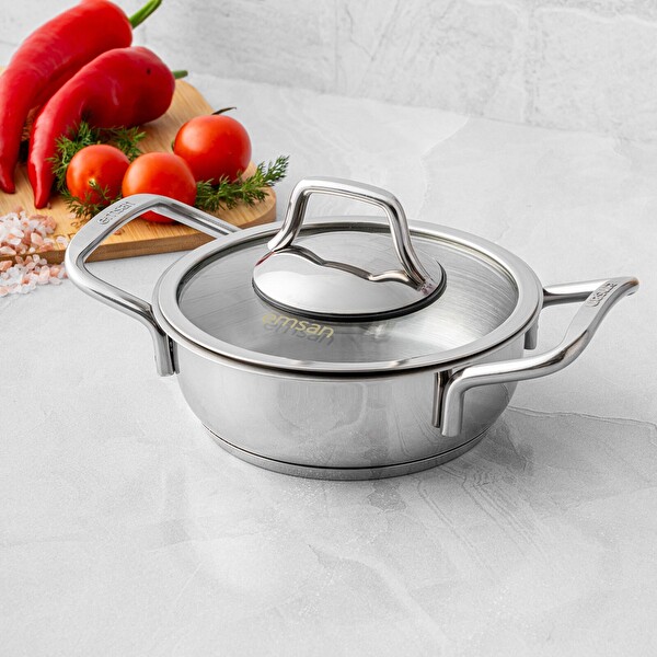 Emsan Demre 6 Parça Çelik Tava Sahan Seti