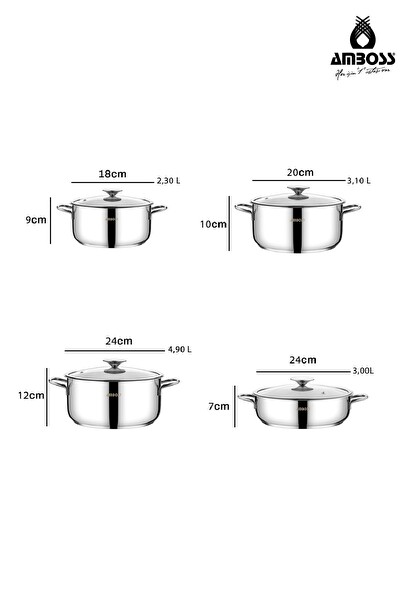 Amboss Cool Kuvars Premium 21 Parça Çeyiz Seti