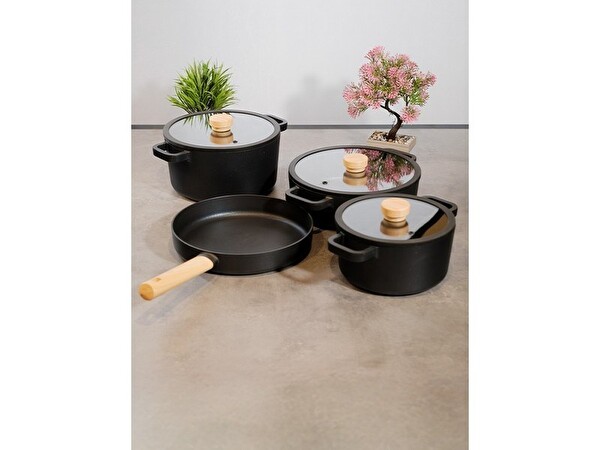 Emsan Signature 7 Parça Alüminyum Döküm Tencere Seti