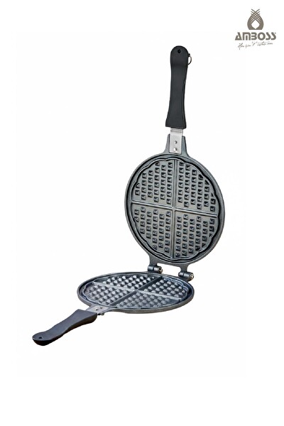 Amboss School Duo 2’li Döküm Ocak Üstü Tost Waffle Tava Seti