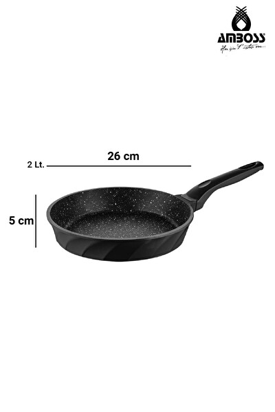 Amboss Valentino 2 Parça Döküm 20 CM Sahan Ve 26 CM Tava Seti