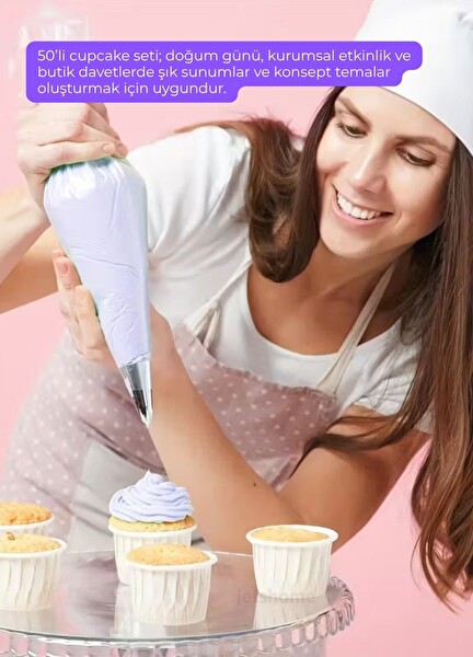 Jet's Home 34 Parça Pasta Süsleme Hazırlık Seti - Krema Duyu Torbası Standı Pasta Fırçası Spatula Kazıyıcı