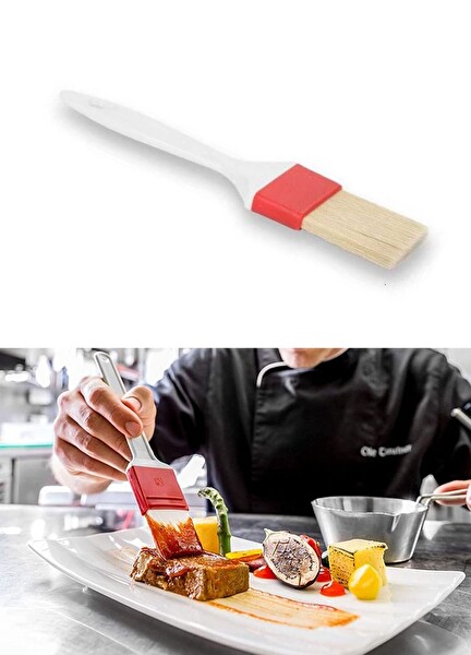 Jet's Home Yumurta Fırçası Mutfak Fırçası Sos Fırçası Hamur Fırçası Sentetik 20.5 CM