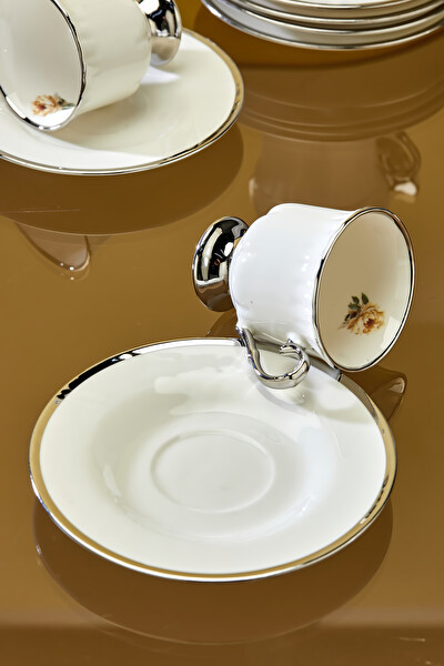 Cooker Lavin 6 Kişilik 90 ML Porselen Kahve Fincan Takımı CKR3865 ...