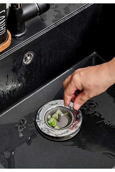 Cooker 11 CM Lavabo Evye Süzcgeci Gri YK1706