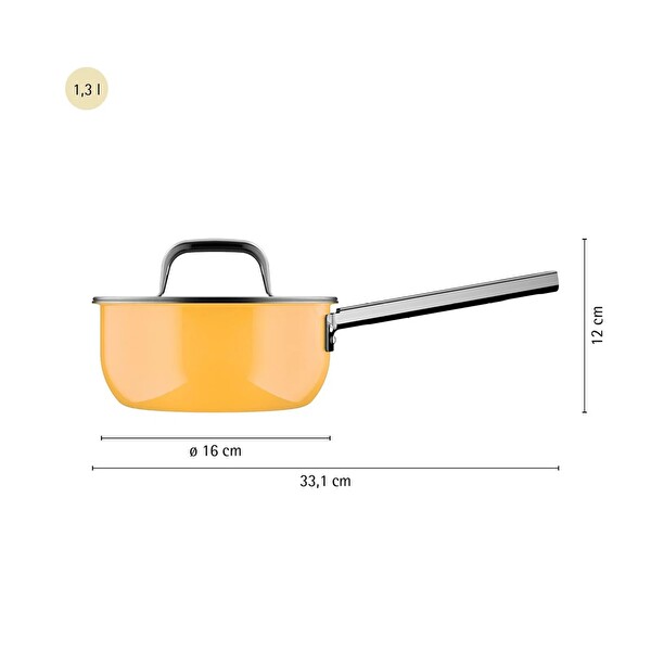WMF 3201114506 Fusiontec Tencere Seti Sarı 4 Parça Mango
