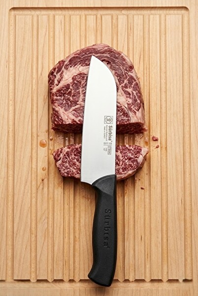 Sürbisa 61195 Santoku Aşçı Şef Bıçağı Sürmene Kesim Bıçak Paslanmaz Çelik Profesyonel Günlük