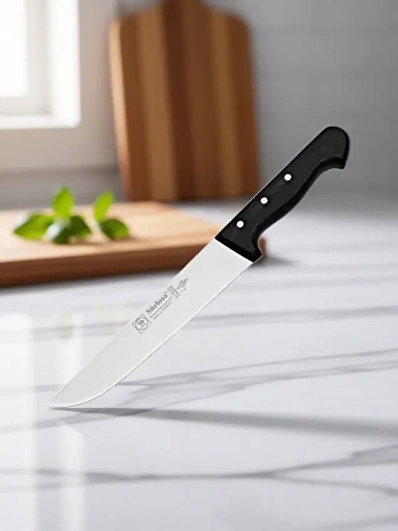 Sürbisa 61040 Sürmene Kasap Bıçağı Pimli Sap 28 CM Kelle Kuşbaşı Kesim Kemik Sıyırma Doğrama Bıçağı