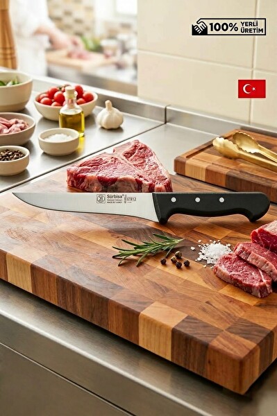 Sürbisa 61012 Kasap Bıçağı 27 CM Et Kesim Kemik Kaburga Sıyırma Doğrama Mutfak Ekmek Sebze Bıçağı