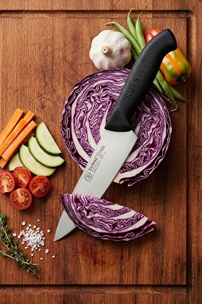 Sürbisa 61170 Sürmene Şef Aşçı Bıçağı Et Ekmek Sebze Günlük Genel Kullanım Mutfak Bıçak 32 CM