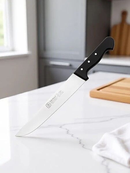 Sürbisa 61050 Sürmene Kasap Bıçağı Pimli Sap 36 CM Kelle Kuşbaşı Kesim Kemik Sıyırma Doğrama Bıçağı