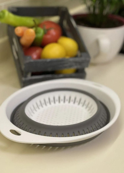 Jet's Home Katlanabilir Süzgeç Oval Silikon Bpa Free