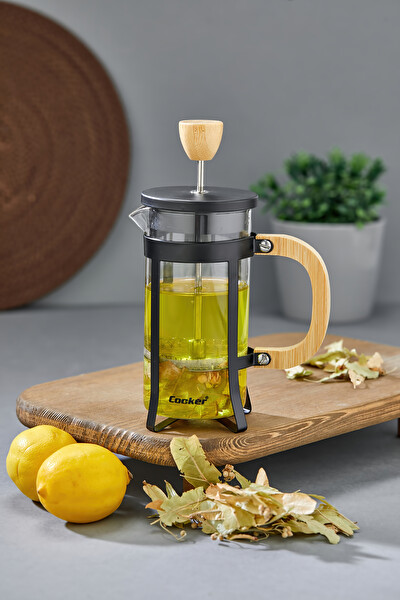 Cooker 350 ML Cam French Press Siyah