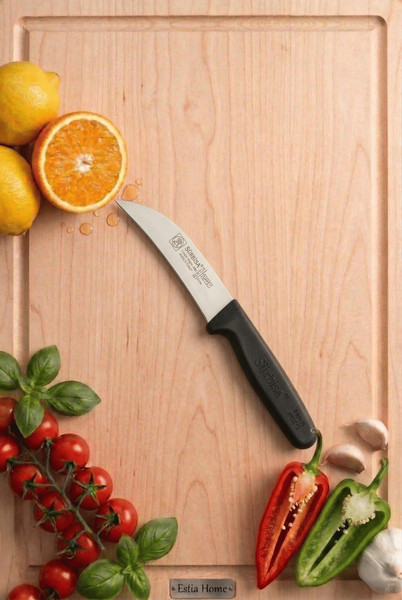 Sürbisa 61006 Dekor Sebze Mutfak Bıçağı Ucu Eğik Soyma Sürmene Bıçağı 18 CM