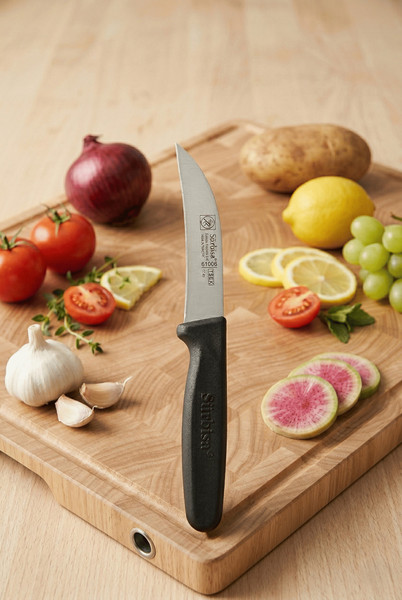 Sürbisa 61006 Dekor Sebze Mutfak Bıçağı Ucu Eğik Soyma Sürmene Bıçağı 18 CM