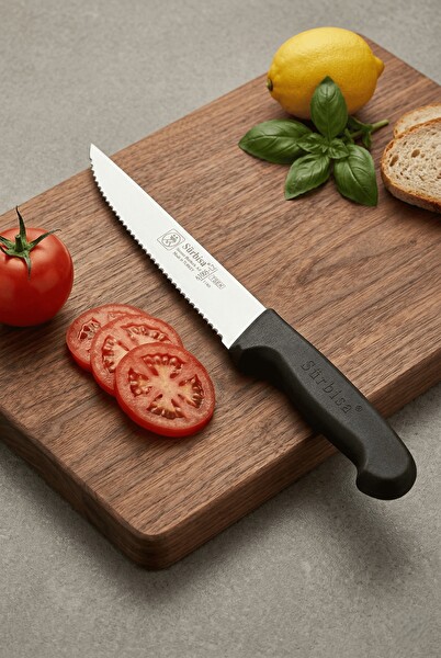 Sürbisa 61005-LZ 24 CM Lazerli Tırtıklı Sürmene Steak Mutfak Bıçağı