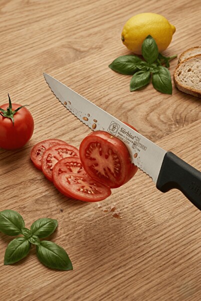 Sürbisa 61005-LZ 24 CM Lazerli Tırtıklı Sürmene Steak Mutfak Bıçağı