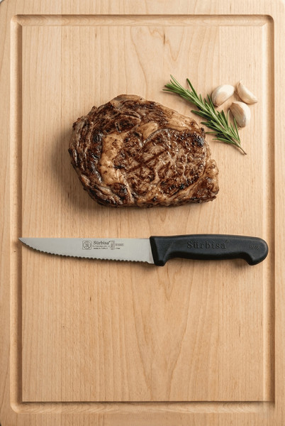Sürbisa 61005-LZ 24 CM Lazerli Tırtıklı Sürmene Steak Mutfak Bıçağı