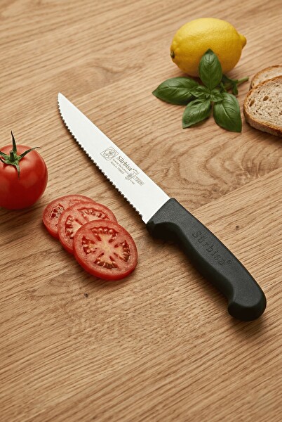 Sürbisa 61005-LZ 24 CM Lazerli Tırtıklı Sürmene Steak Mutfak Bıçağı