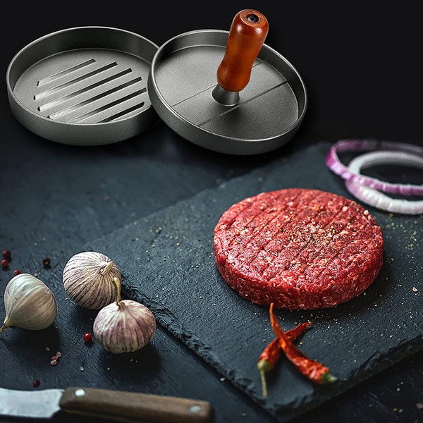 Jet's Home Hamburger Pressi Alüminyum Köfte Kalıbı Köfte Hazırlama Standı 12 CM