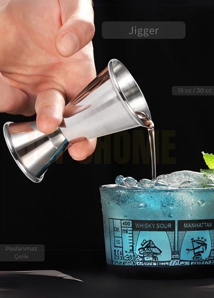 Jet's Home Jigger 15-30 CC Paslanmaz Çelik Kokteyl Ölçeği