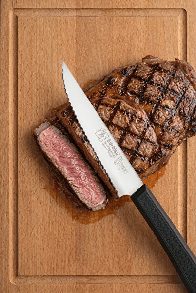 Sürbisa 61107 Sürmene Lazerli Tırtıklı Steak Bıçağı
