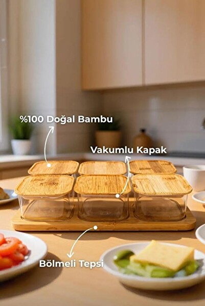 Bambum Penta 6'lı Kahvaltılık Saklama Seti
