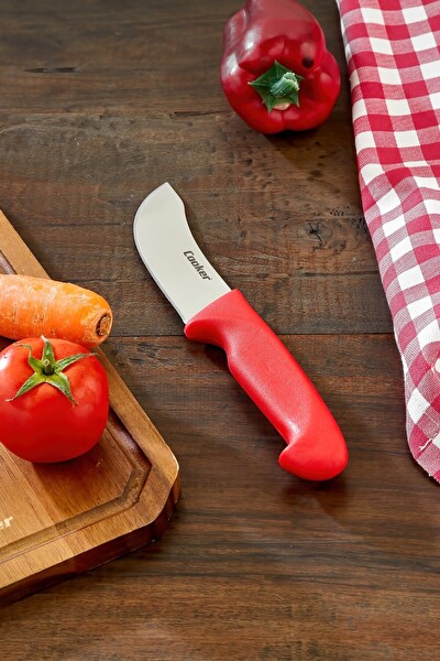 Cooker 24 cm Paslanmaz Çelik Yüzme Bıçağı Kırmızı CKR4595