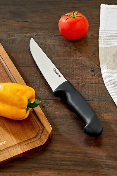 Cooker 29 CM Paslanmaz Çelik Kasap Bıçağı Siyah CKR4598