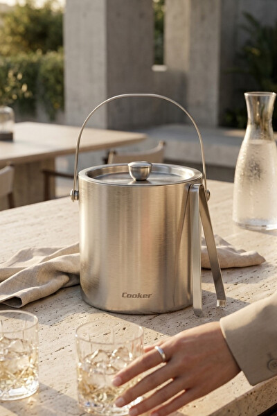 Cooket 2 L Çelik Buz Kovası YK1839